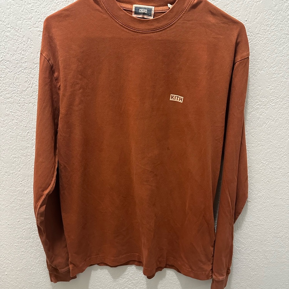 Kith burnt orange Long Sleeve Tee